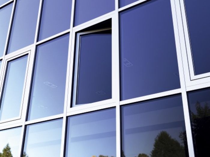 Curtain wall with tilt & turn windows